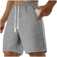 thumbnail image 2 of JIUKE Gym Shorts for Men Drawstring High Waisted Basketball Athletic Shorts Straight Leg Sweat Shorts with Pockets, 2 of 6