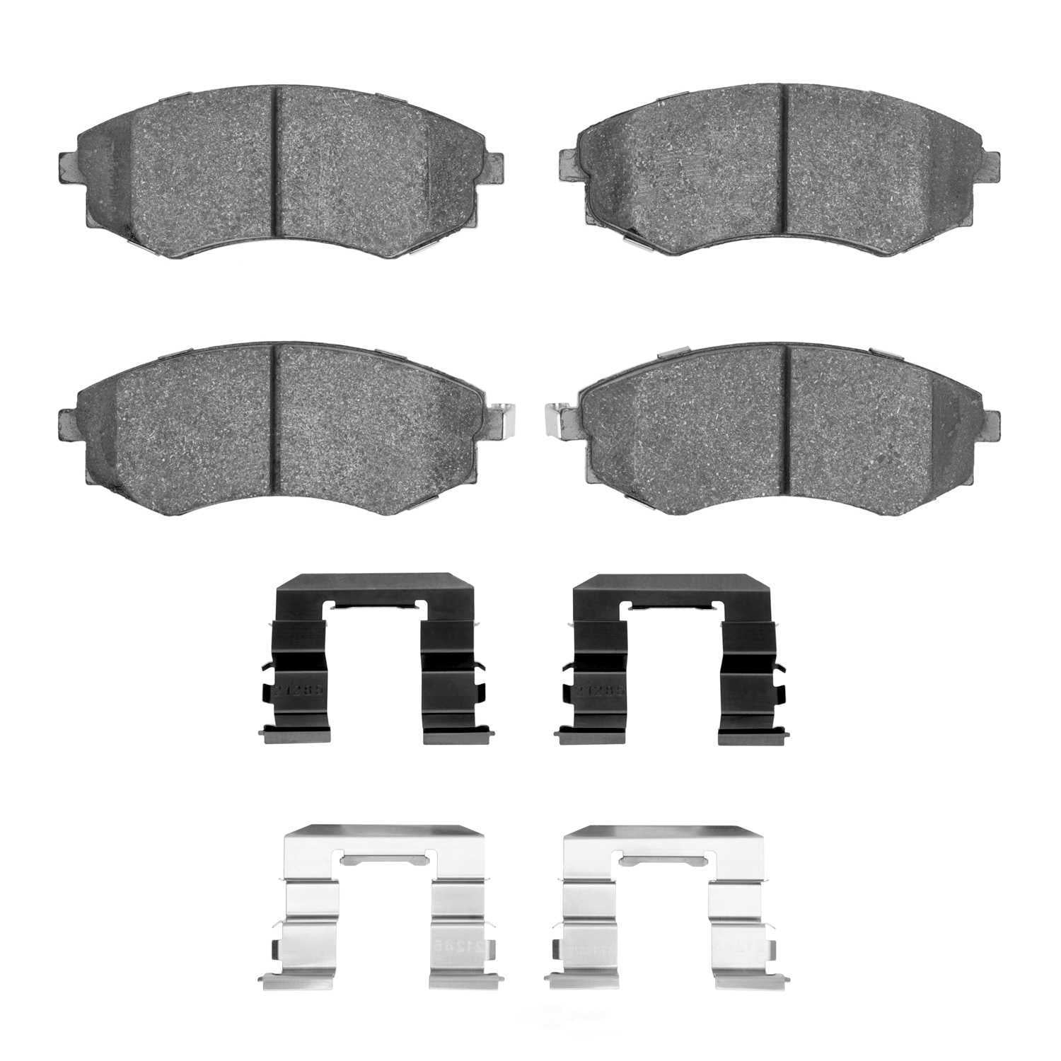 Dynamic Friction Company 1551-0700-01 DFC 5000 Advanced Brake Pads - Ceramic and Hardware Kit - OE