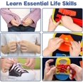 thumbnail image 3 of Tablero ocupado, tablero de actividades para niños pequeños, tablero sensorial de habilidades básicas, aprender a mejorar las habilidades motoras finas, juguetes educativos BANYUO Hogar, 3 of 5