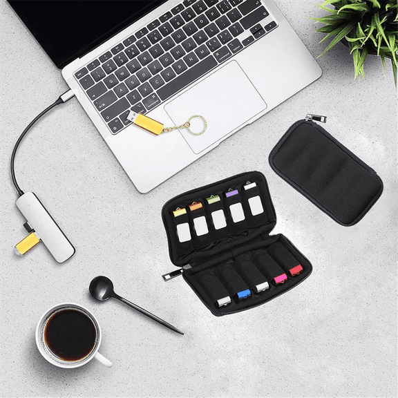 1 * USB Flash Drive Storage Case-Black