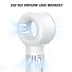 thumbnail image 3 of Ventilador Portátil Enfriamiento Recargable Personal Sin () White, 3 of 4