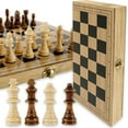 thumbnail image 2 of Foldable Travel Chess Board Wooden Chess Game Chess Board Foldable Travel Chess Board For Family Travel Gift For Children And Adults, 2 of 8