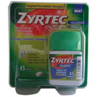 Zyrtec 24 Hour Allergy Relief Tablets For Indoor And Outdoor Allergies, 10 Mg - 45