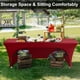 thumbnail image 3 of Mantel ABCCANOPY Spandex de 6 pies rojo para mesas rectangulares, 3 of 6