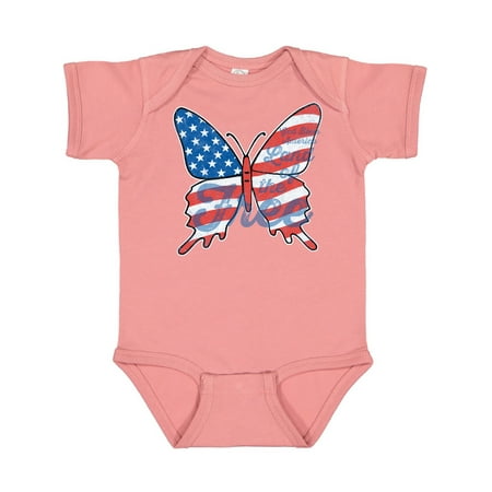 

Inktastic Patriotic Butterfly Gift Baby Girl Bodysuit