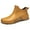 Yellow, variant on Unisex Adult Slip on Ankle Rain Boots Women's Men's Waterproof Insulated Short Booties Rubber Mud Rainboots for Saltwater Fishing Farm Yard