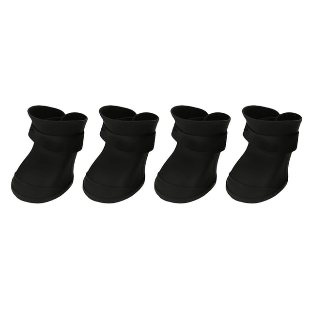 Botas Impermebles de Silicona para perros y mascotas, Zapatos antideslizantes para la lluvia, 4 UDS.