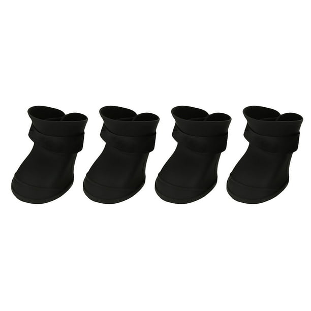 Botas Impermebles de Silicona para perros y mascotas, Zapatos antideslizantes para la lluvia, 4 UDS.