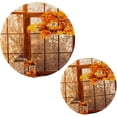 thumbnail image 7 of SKYSONIC Autumn Yellow Leaves Trivet Pot Holders Pads, Set of 2 Berries Old Lantern Pot Holder Heat Resistant Trivets Cotton Thread Weave Mats Kitchen Table Decor, 7 of 7