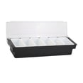 thumbnail image 3 of yuksok Plateau de Service Divisé Fournitures de Cuisine Bac de Rangement Conteneur de Service Multi-Usage Six Compartiments, 3 of 9