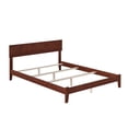 thumbnail image 4 of Orlando Queen Solid Wood Foundation Bed in Walnut, 4 of 7