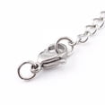 thumbnail image 3 of Tarnish Resistant 304 Stainless Steel Chain Extender Chain Tabs with Word K14 and Lobster Claw Clasps Stainless Steel Color 64~80mm, 3 of 4