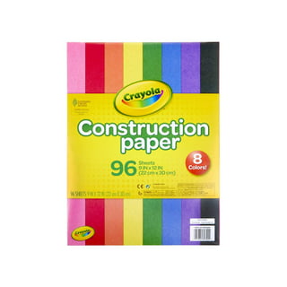 Crayola Construction Colored Paper in 10 Colors, School Supplies for  Kindergarten, 120 Pcs, Child 