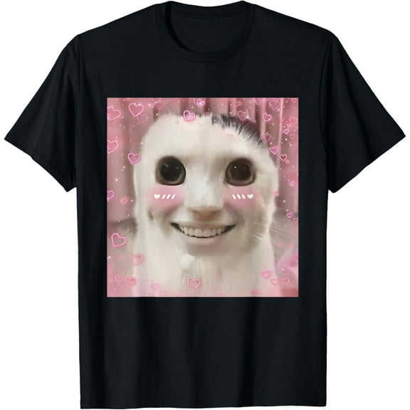 Vintage Goofy Ahh Cat Meme Dank Cursed Weirdcore Cringey Banana Cat T-shirt