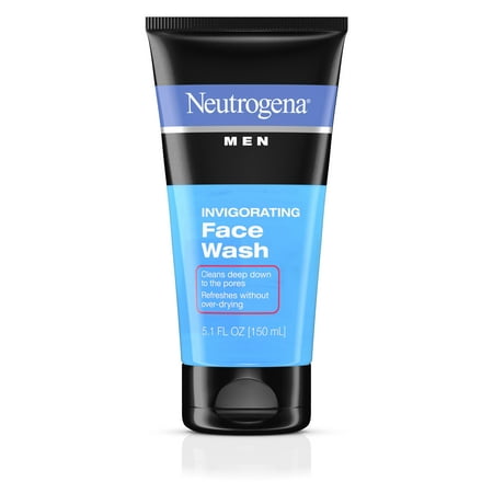 (2 pack) Neutrogena Men Daily Invigorating Foaming Gel Face Wash, 5.1 fl.