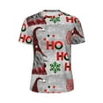 thumbnail image 5 of Wukai Cute Santa Print Men's Short-Sleeved Mesh T-Shirt,Quick-Dry Short Sleeve Workout T-Shirt-6X-Large, 5 of 8