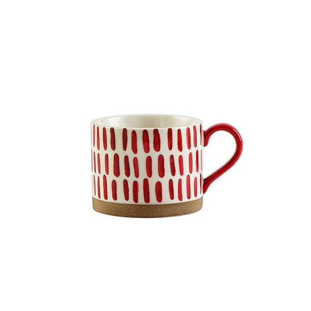 Cateissary Taza de agua de cerámica, taza de café de leche portátil con asa, tazas de bebida de té, botella de cumpleaños para el hogar, dormitorio Teteras tipo 3 Cateissary HA081207-03