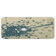 thumbnail image 1 of Modern Kitchen Mat, Acoustic Guitar on Retro Murky Background Music Notes Melody Illustration, Plush Decorative Kitchen Mat with Non Slip Backing, 47" X 19", Beige Dark Blue, by Ambesonne, 1 of 1