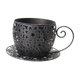 thumbnail image 4 of Maceta de Hierro Taza de Café con Diseño Artístico Estructura Estable y Ventilación para Plantas Pequeñas Adecuada para Decorar Salón Jardín, 4 of 9