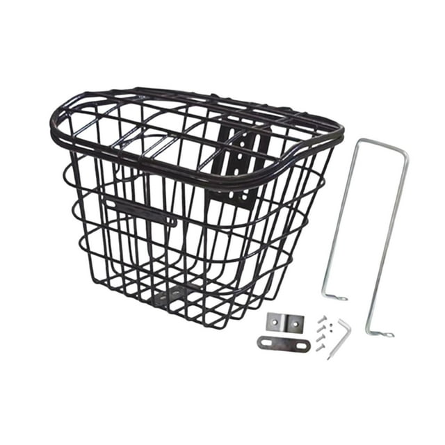 Siruishop Panier de Rangement Grande Capacité Installation Facile Panier de Rangement Polyvalent pour Vélo de Montagne Extérieur Noir