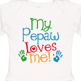thumbnail image 4 of Inktastic My Pepaw Loves Me Grandchild Boys or Girls Long Sleeve Baby Bodysuit, 4 of 5