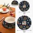 thumbnail image 2 of SKYSONIC Santa Claus Train Xmas Pot Holders Trivets, 2 Pcs Heat Resistant Trivets,Merry Christmas Cotton Thread Weave Mats for Hot Pads Pans Pot Bowl Teapot for Kitchen Decor, 2 of 7