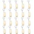 thumbnail image 2 of Inteprter 20 piezas de llavero de con temática de animales, rebanadas de sin terminar, recortes, llaveros naturales en blanco para Artesanía Inteprter HA022509-00, 2 of 6
