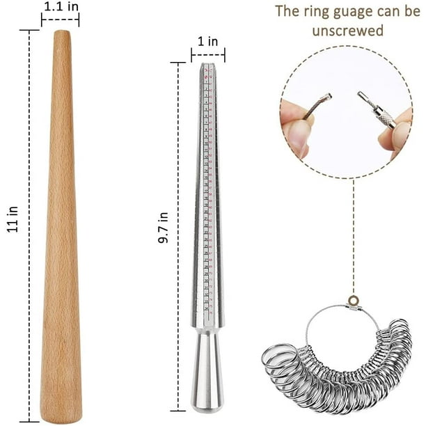  Ring Sizer Measuring Tool,4 Sizes Ring Measurement