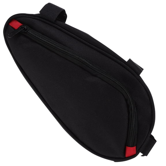 Raindrops Triangle Bike Pouch Waterproof Cycling Storage Bag 11.8x7.9x3.9in for Riders