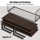 thumbnail image 5 of Repisas Flotantes, 3PCS Repisas para Baño con Cesta de Alambre, Recamara, Cocina, Sala, Fáciles de Instalar, 40x15.2 CM (Marrón), 5 of 8