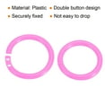 thumbnail image 4 of Uxcell 1.1" OD 0.8" ID Loose Leaf Rings Binder Ring Plastic for Book DIY Scrapbook Notebook, Pink 25 Pack, 4 of 5
