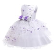 thumbnail image 2 of BJUTIR Girls Dresses 2-10Y Kid Children Girl Sleeveless Floral Embroidered Tulle Ball Gown Princess Prom Dress Outfits Clothes, 2 of 9