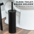 thumbnail image 5 of JS Jackson Sleek Toilet Brush and Holder with Metal Handle, Matte Black, 5 of 9