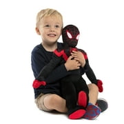 Spider-Man Miles Morales Kids Bedding Plush Cuddle and Decorative Pillow Buddy, Microfiber, Black, Marvel