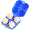 thumbnail image 2 of 2 uds. Hervidor de huevos de 5 agujeros, hervidor de huevos de silicona resistente, bandeja para huevos sin BPA con asas, rejilla para huevos, bandeja para tazas de vapor, utensilios de coci, 2 of 5