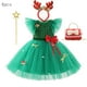 thumbnail image 4 of Elegante vestido de fiesta de Navidad para niña, tutú hinchado de manga voladora, vestido de baile, vestido de princesa de cumpleaños, Carnaval, 4 of 4