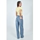 thumbnail image 3 of Jeans Wide Leg con flores bordadas /Juvenil, 568 (Azul claro) azul 13, 3 of 6