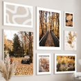 thumbnail image 4 of Pintura en lienzo abstracta de hojas de pueblo y calabaza de otoño, carteles nórdicos e impresiones de imágenes para decoración del hogar, 4 of 5