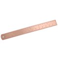 thumbnail image 2 of Thickened Copper Straight Ruler 0~150mm Mini Copper Ruler Drawing AccessoryCopper 15cm Scale 1.5mm Thick, 2 of 8