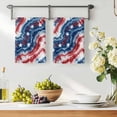 thumbnail image 3 of American Flag Tie-dye Kitchen Towels Set of 1, Blue Red Ombre Abstract Art Absorbent Dish Towels for Kitchen, Microfiber Hand Towel, Quick Drying Tea Towel for Cleaning Decorative Dishcloths, 3 of 7