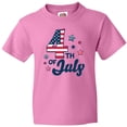 thumbnail image 3 of Inktastic 4th of July with Striped Stars Youth T-Shirt, 3 of 5