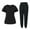 Black&01#1201G, variant on Men and Women Scrub Set Unisex Stretch Zipper Short Sleeve Top Scrub Pants Nursing Uniforms Scrubs Sets with Pocket