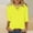 Yellow, variant on Njoeus Tops for Women Trendy Womens Workout Tops Summer Tops for Women 2025 Trendy V Neck Short Sleeve Shirts Fashion Casual Loose Comfy Tunic Blouse S-5Xl Plus Size Tops Hawaiian Shirts for Women On