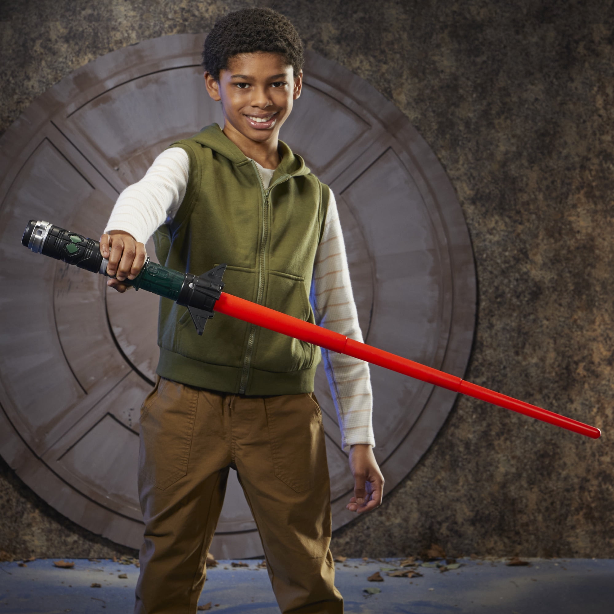 Star Wars Lightsaber Forge Kyber Core Baylan Skoll, sabre laser orange personnalisable