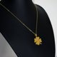 thumbnail image 4 of Collar Lucky Clover de acero inoxidable unisex de 45 cm, 4 of 4