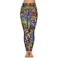 thumbnail image 4 of Word Graffiti Street Art Leggings With Pockets Letter Print Pattern Yoga Pants High Waist Fitness Yoga Legging Sweet Elastic, 4 of 6