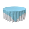 thumbnail image 1 of LA Linen TCpop72x72-TurquoiseLgtP40 Polyester Poplin Square Tablecloth, Light Turquoise - 72 x 72 in., 1 of 3