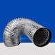 thumbnail image 5 of WORGEOUS Manguera de conducto de papel de aluminio grueso de 1 pieza, 2 m, tubo de admisión de aire flexible, manguera de ventilación de escape para ventilación HVAC, 80 mm de diámetro (plateado), 5 of 9