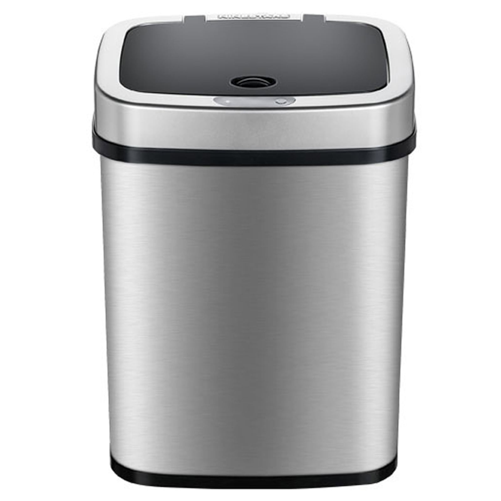 Stainless Steel Automatic Trash Can With Odor Absorbing Filter And Lid