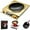 Gold, variant on 3500-Watt Induction Hob, 3500W Concave Induction Cooktop with 10 Temperature Levels, Portable Multifunctional Commercial Inductions Cooktop, Innovative Concave Design (Black)